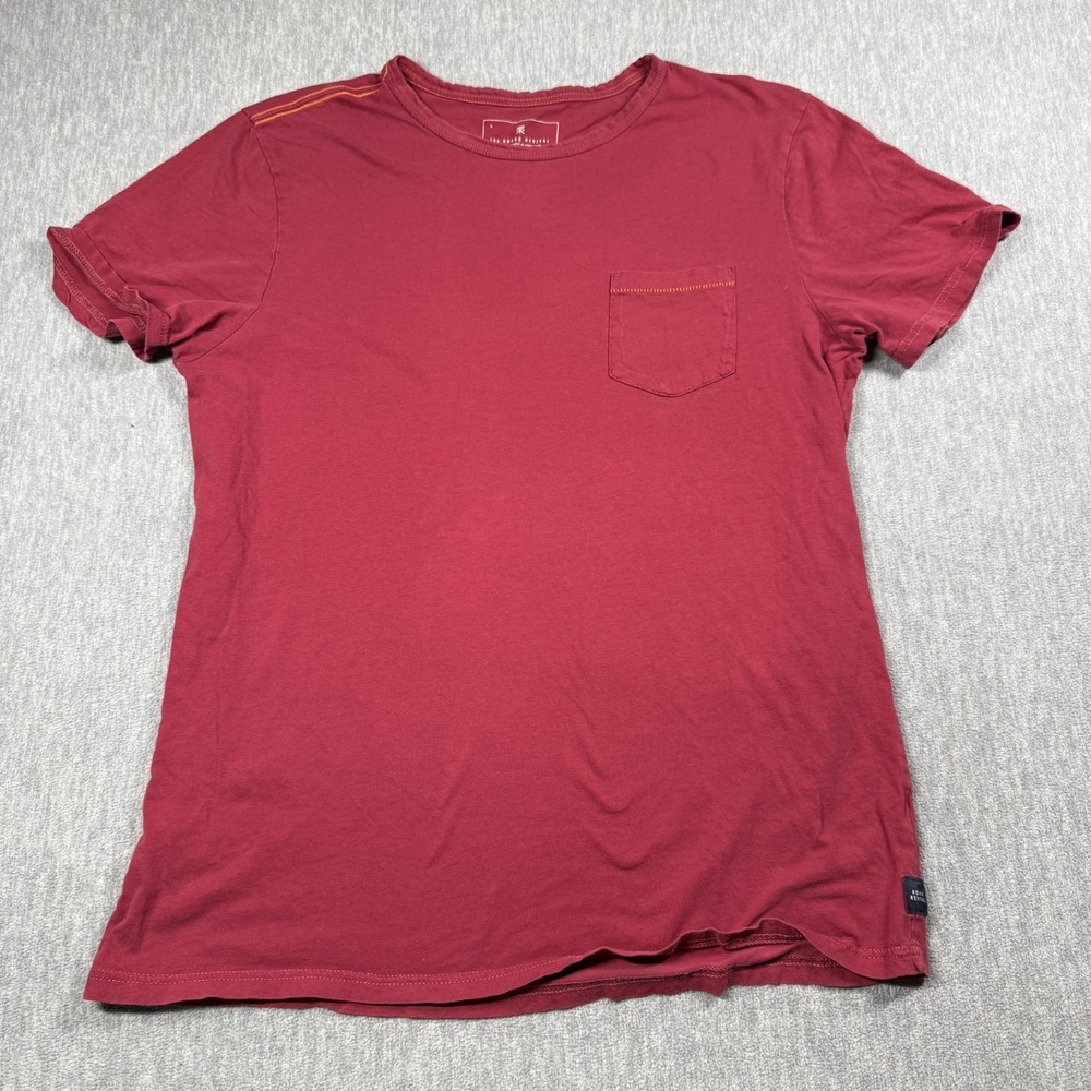 The Roark Revival T-Shirt Men XL Maroon Short Sleeve Pocket Casual Cotton Tee To